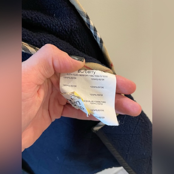 Burberry London Quilted Navy Jacket Mens Size 48 IT - Picture 7 of 9